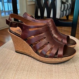 Indigo by Clarks Leather Wedge sandals